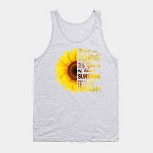 Vintage 1986 SunFlower 35th Birthday Awesome Gift Tank Top